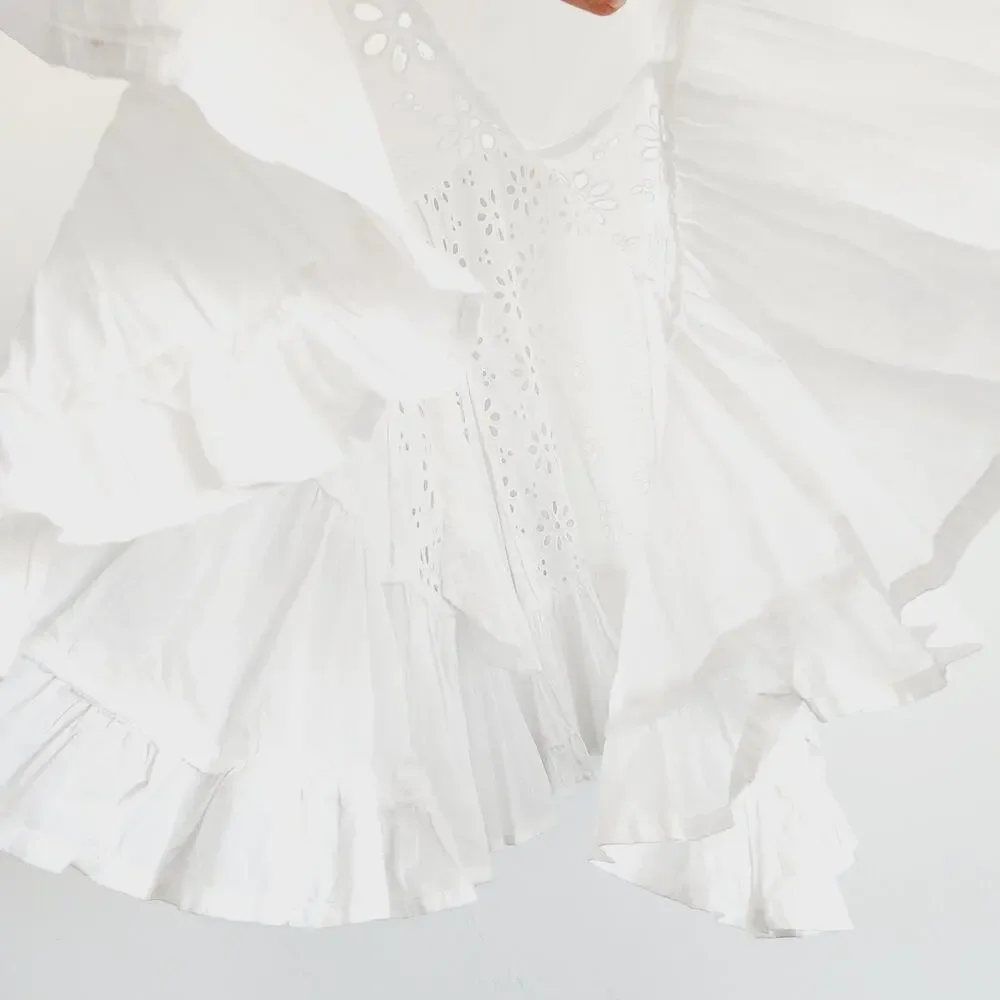 Free People White Eyelet Dress - Picture 7 of 11